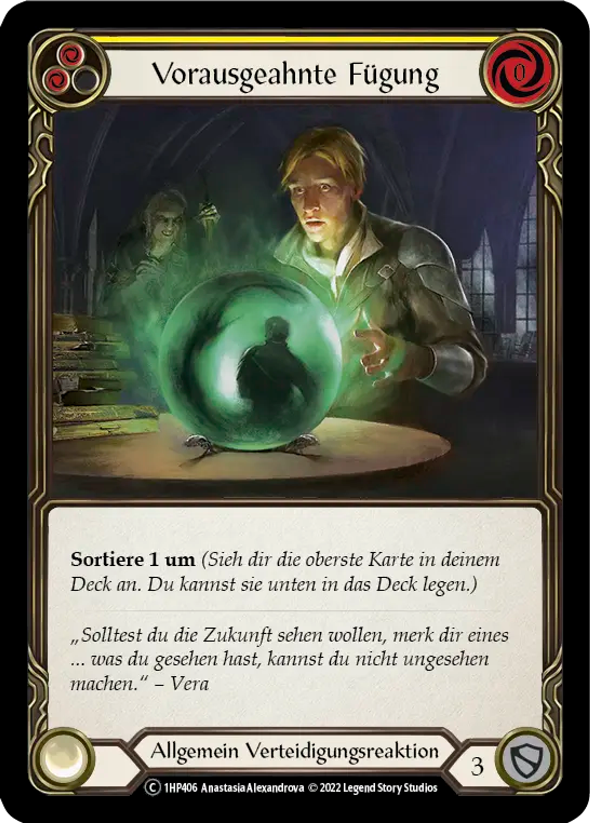 Fate Foreseen (Yellow) — History Pack 1 - Black Label — Flesh and Blood