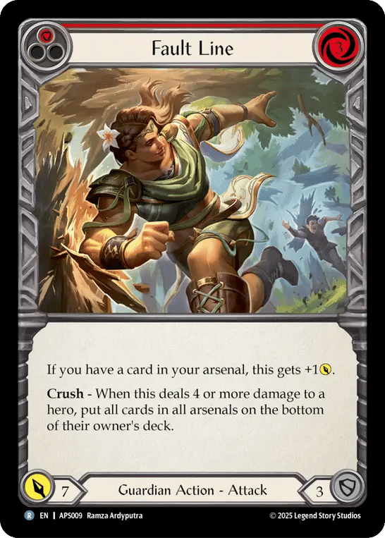 Fault Line (Red) — Armory Deck - Pleiades, Superstar — Flesh and Blood