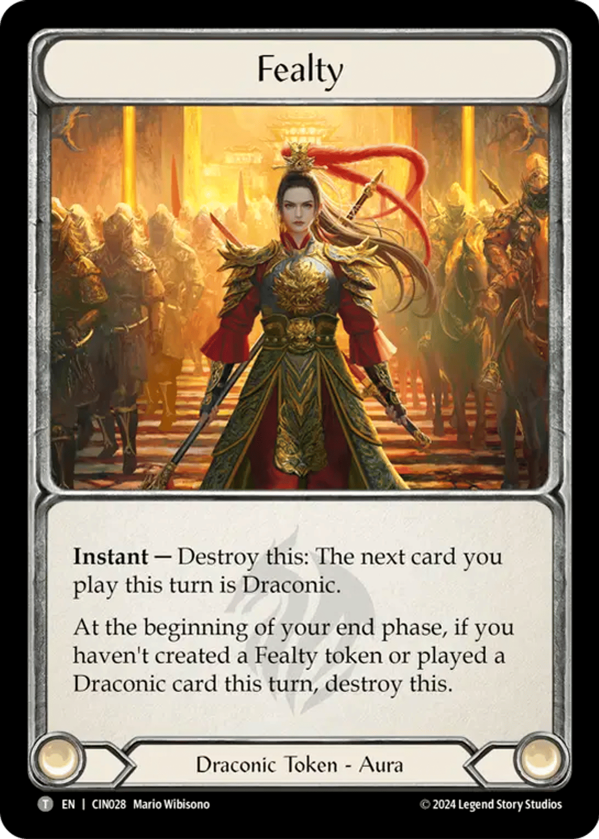 Fealty from The Hunted Blitz Deck - Cindra - Flesh and Blood