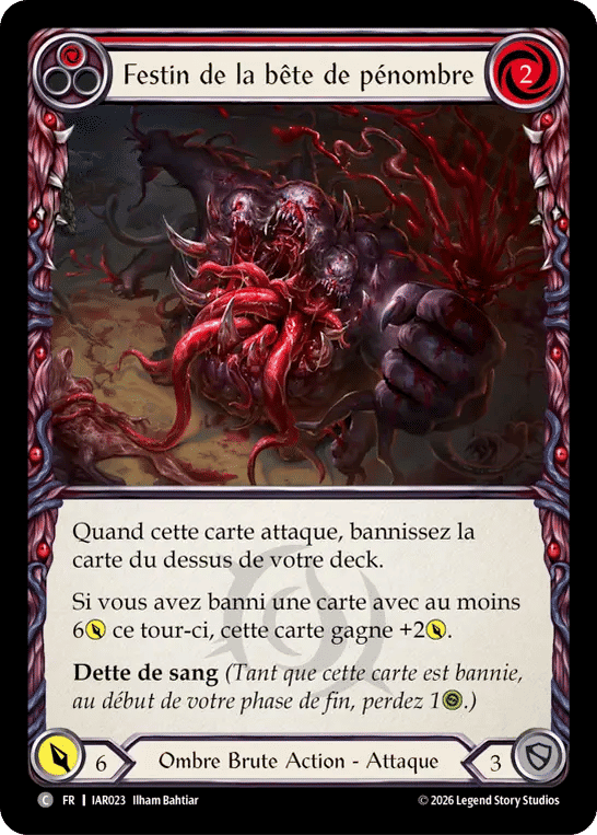 Festin de la bête de pénombre — Usurp the Shadow Throne — Flesh and Blood