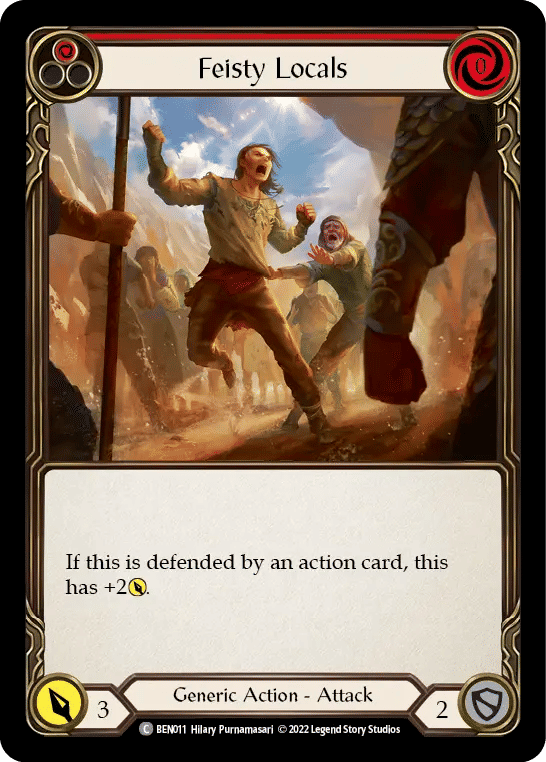 Feisty Locals (Red) — Benji - Blitz Deck — Flesh and Blood