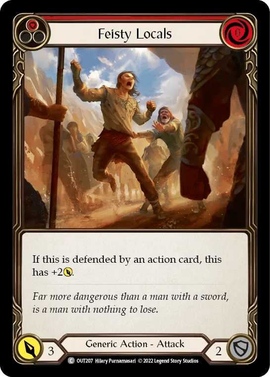 Feisty Locals (Red) — Outsiders — Flesh and Blood