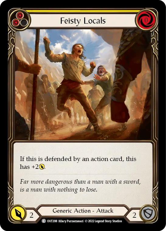 Feisty Locals (Yellow) — Outsiders — Flesh and Blood