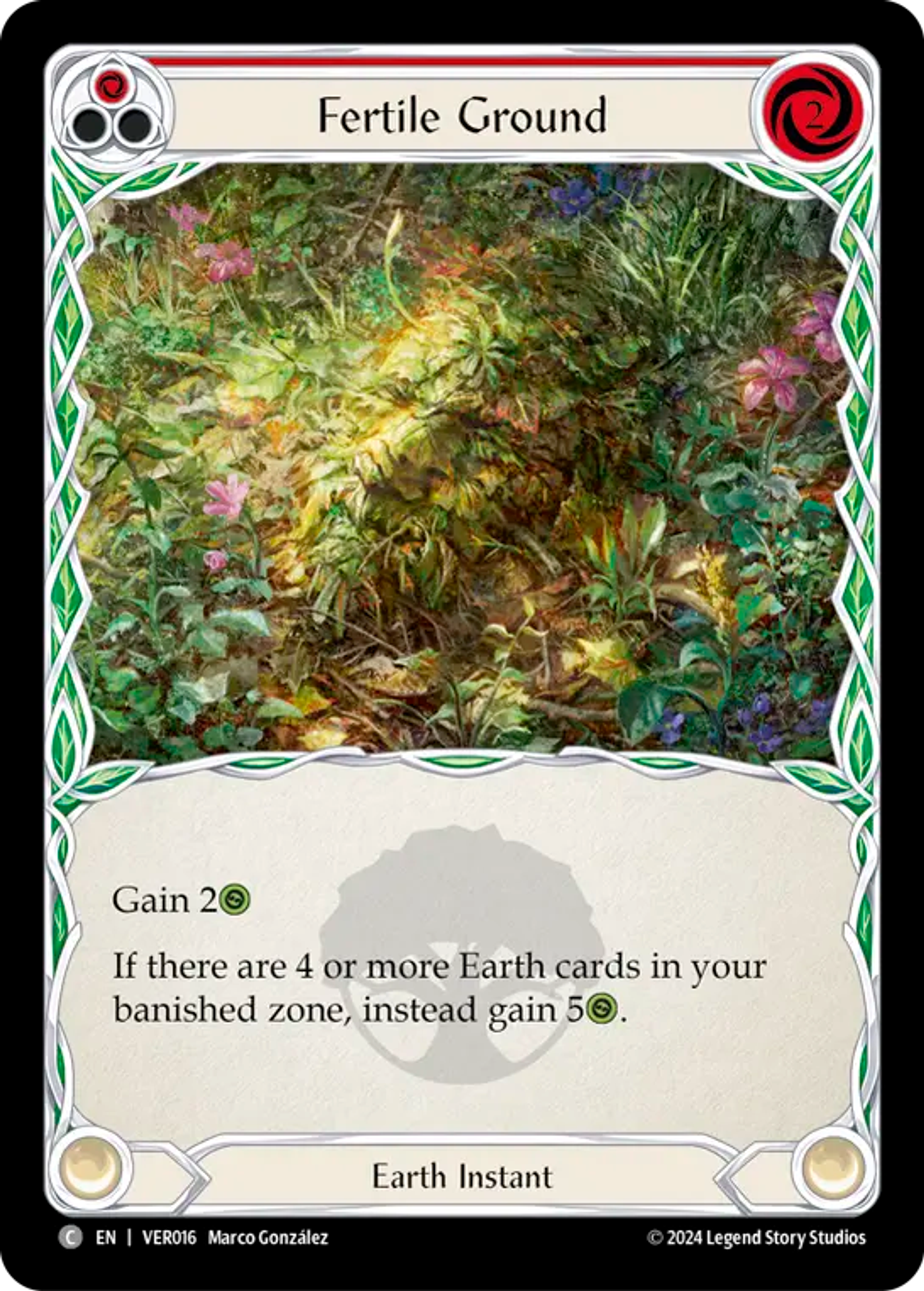 Fertile Ground (Red) — Rosetta Blitz Deck - Verdance — Flesh and Blood