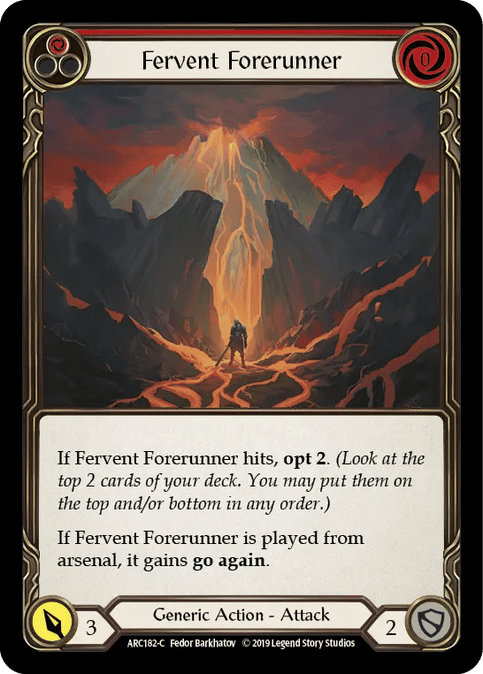 Fervent Forerunner (Red) — Arcane Rising — Flesh and Blood