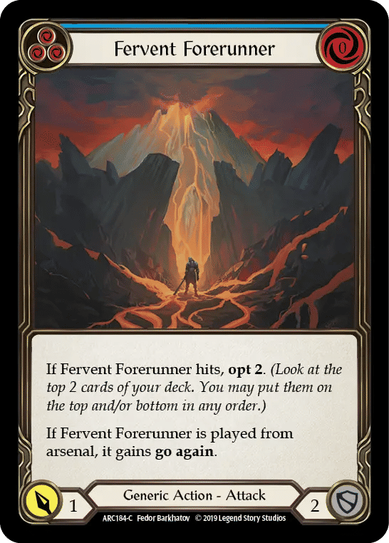 Fervent Forerunner (Blue) — Arcane Rising — Flesh and Blood