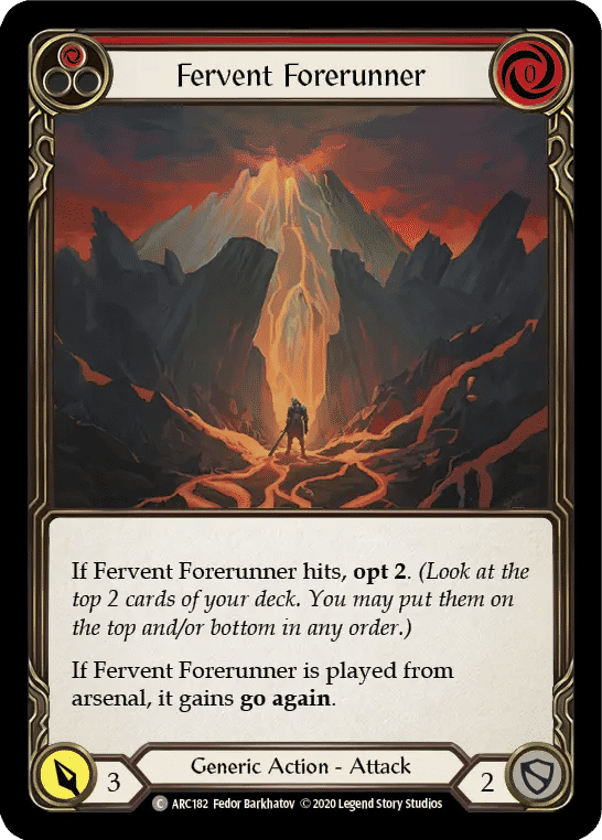 Fervent Forerunner (Red) — Arcane Rising - Unlimited — Flesh and Blood