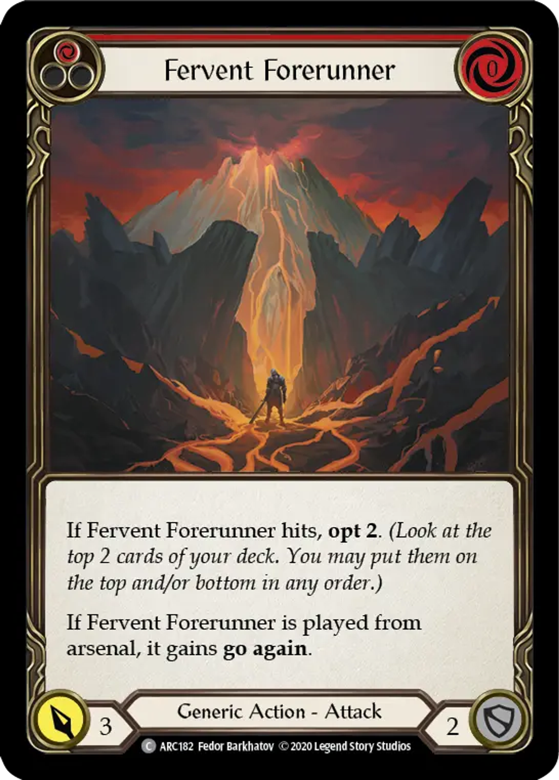 Fervent Forerunner (Red) — Arcane Rising - Unlimited — Flesh and Blood