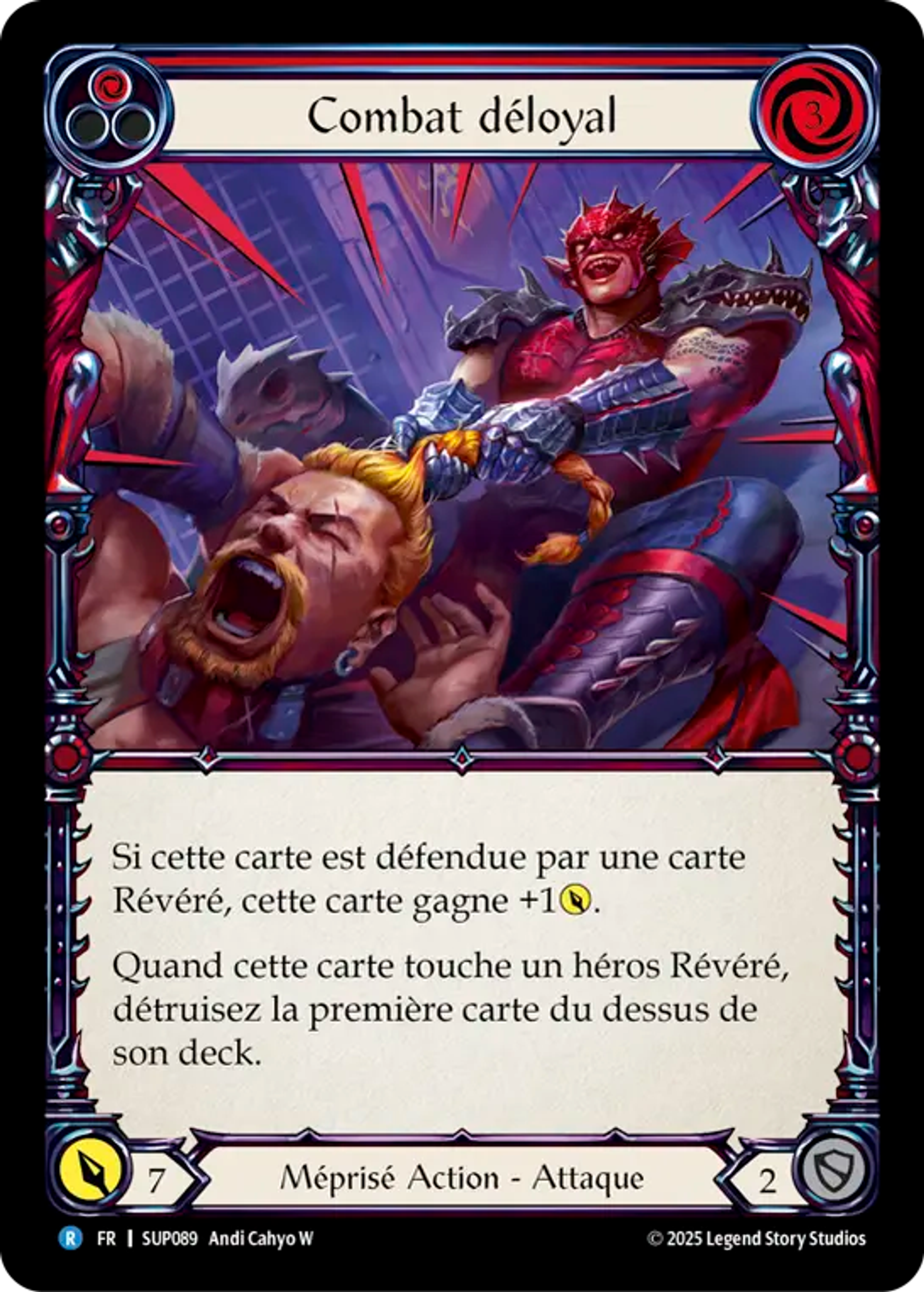 Combat déloyal — Super Slam — Flesh and Blood
