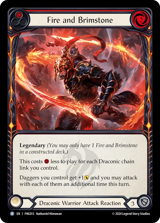 Fire and Brimstone (Red) — The Hunted Blitz Deck - Fang — Flesh and Blood