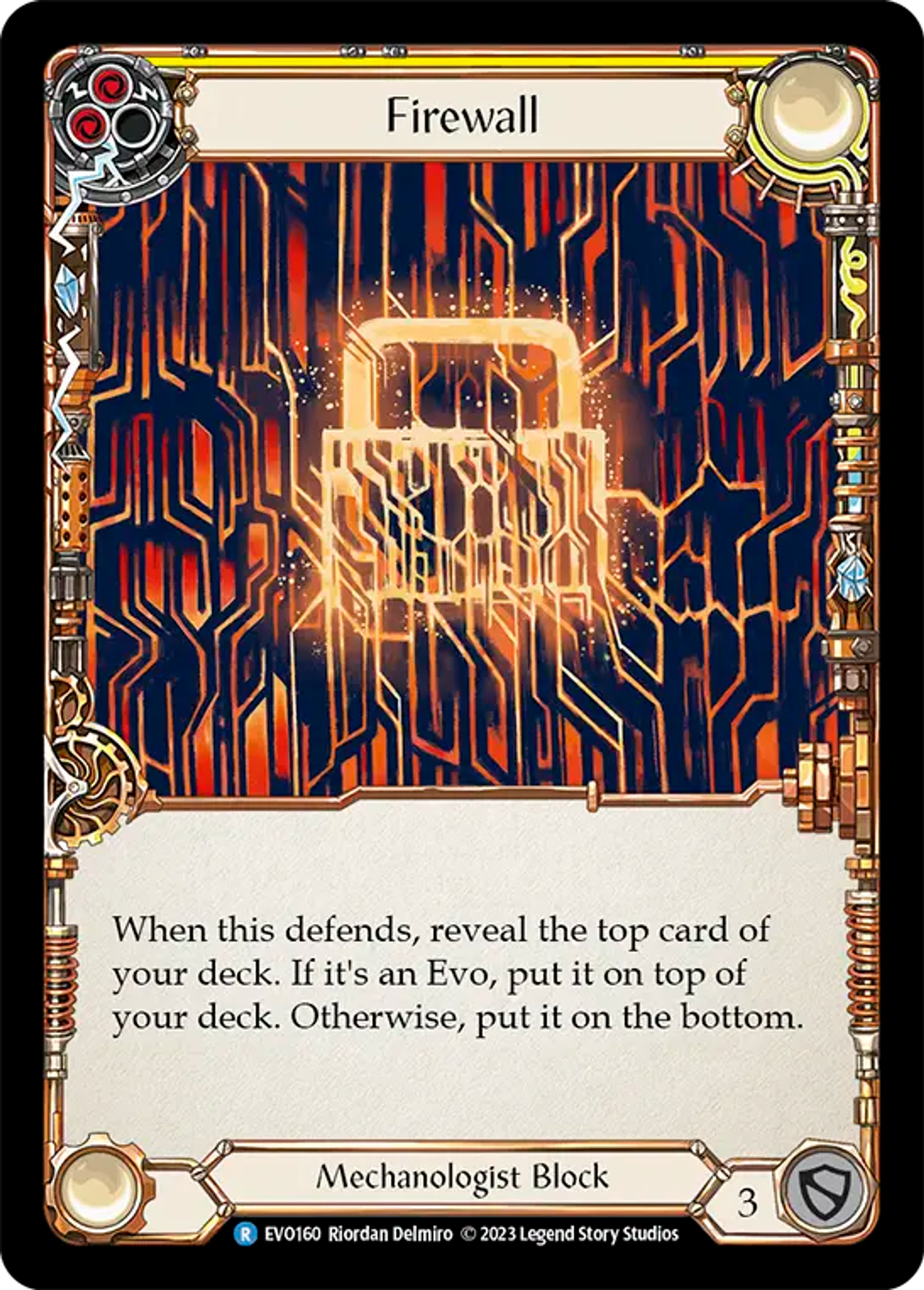 Firewall (Yellow) — Bright Lights — Flesh and Blood