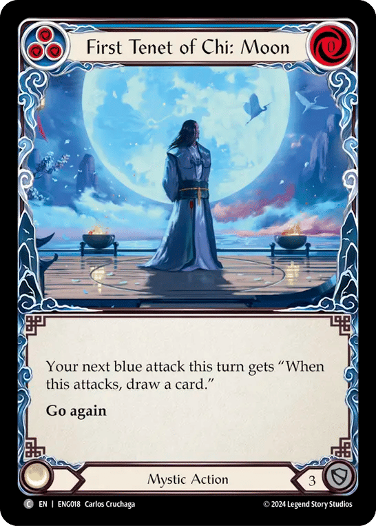 First Tenet of Chi: Moon (Blue) — Enigma - Blitz Deck — Flesh and Blood