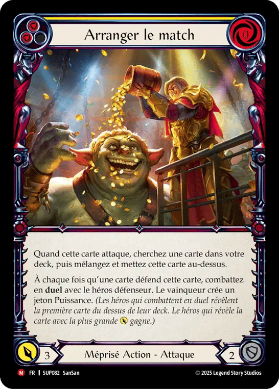 Arranger le match — Super Slam — Flesh and Blood
