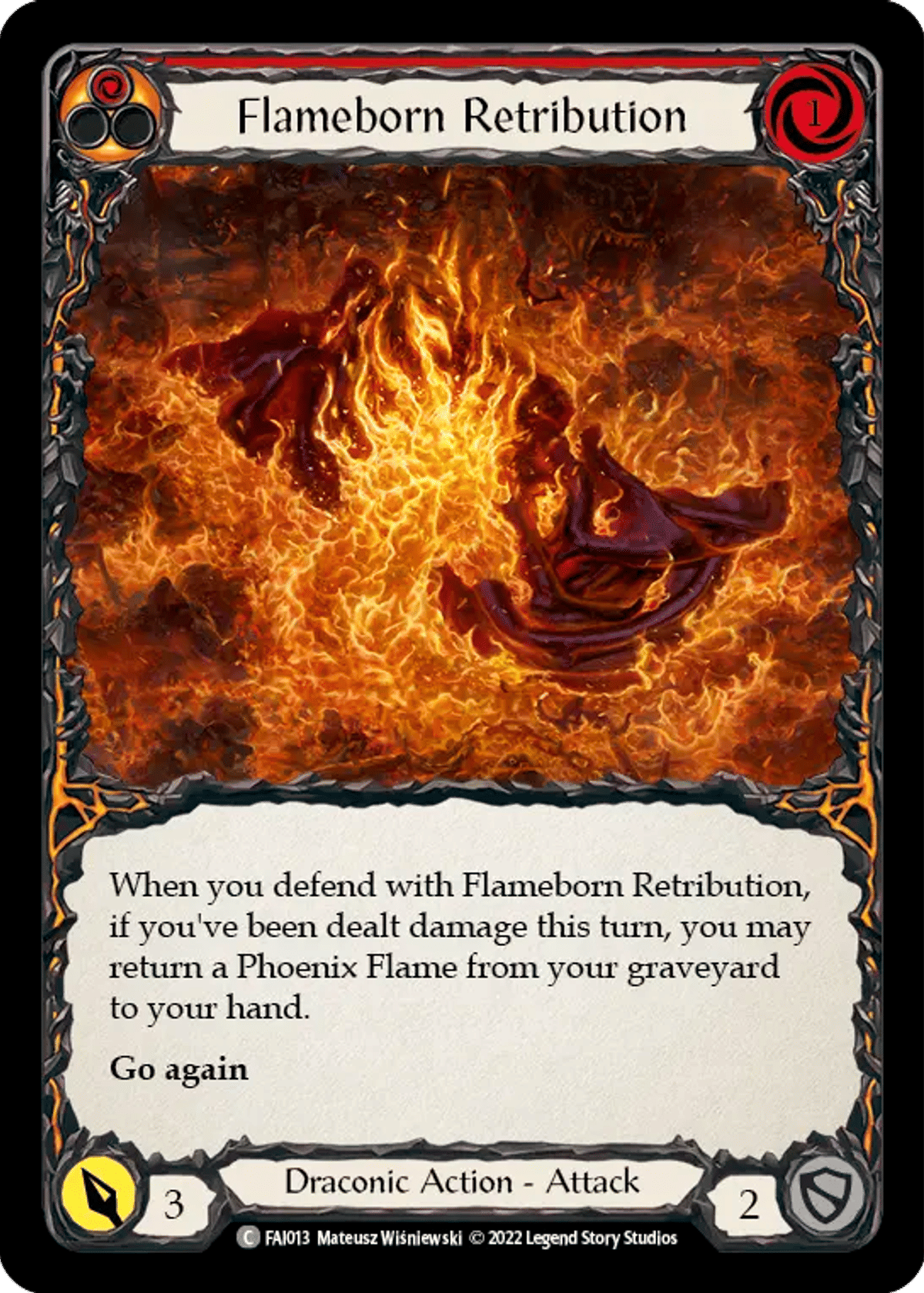 Flameborn Retribution (Red) from Fai - Blitz Deck - Flesh and Blood