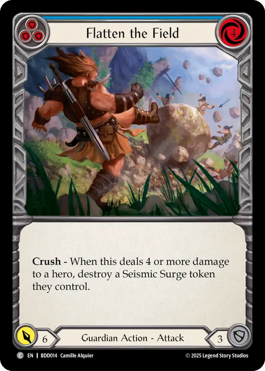 Flatten the Field (Blue) — Bravo Demo Deck — Flesh and Blood