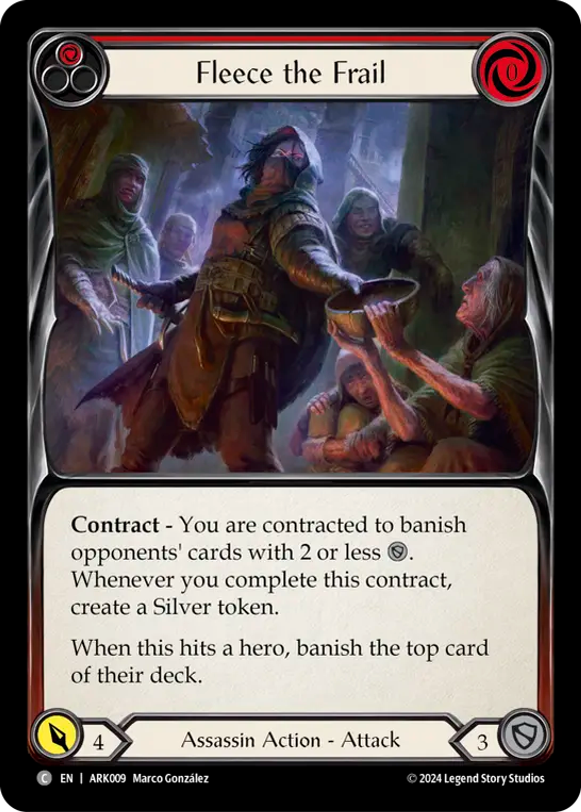 Fleece the Frail (Red) — The Hunted Blitz Deck - Arakni — Flesh and Blood