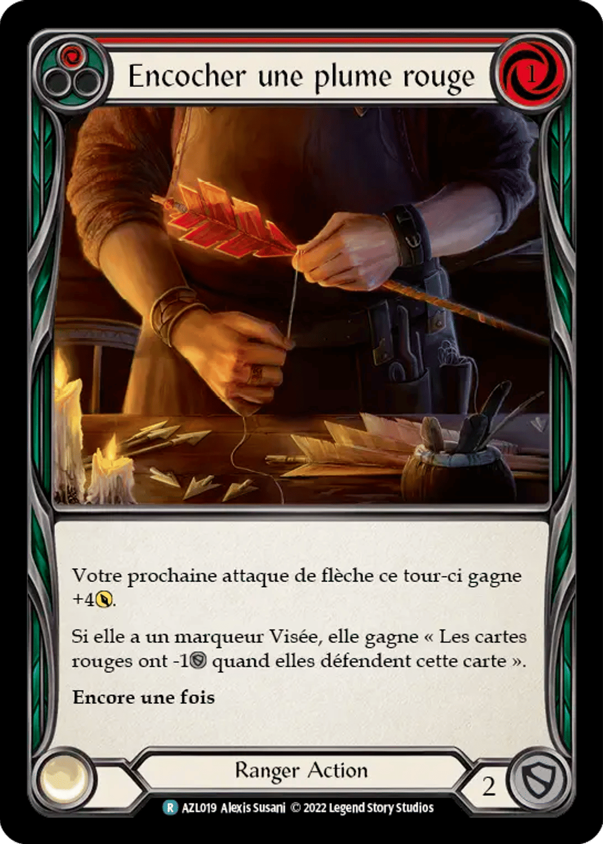 Encocher une plume rouge from Azalea - Blitz Deck - Flesh and Blood