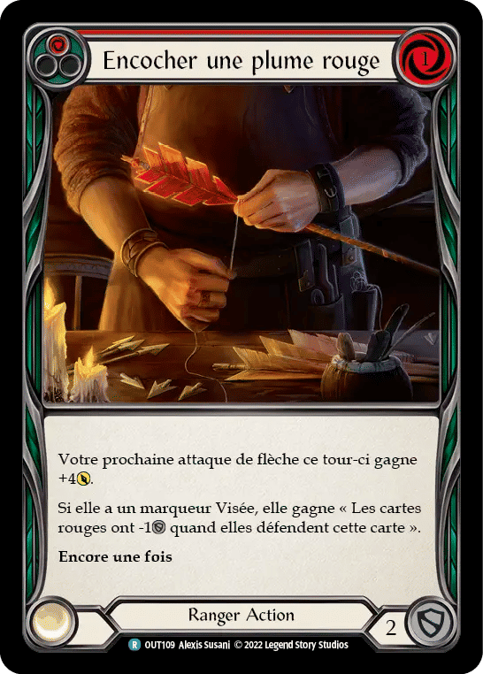 Encocher une plume rouge — Outsiders — Flesh and Blood