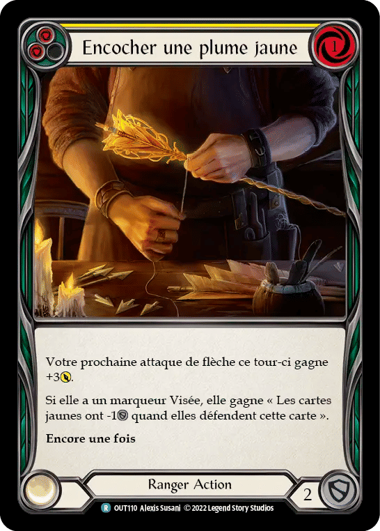 Encocher une plume jaune — Outsiders — Flesh and Blood