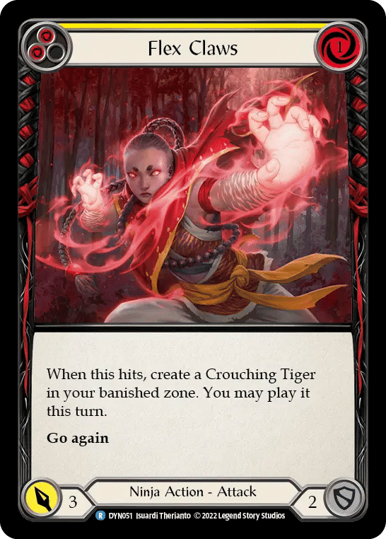 Flex Claws (Yellow) — Dynasty — Flesh and Blood