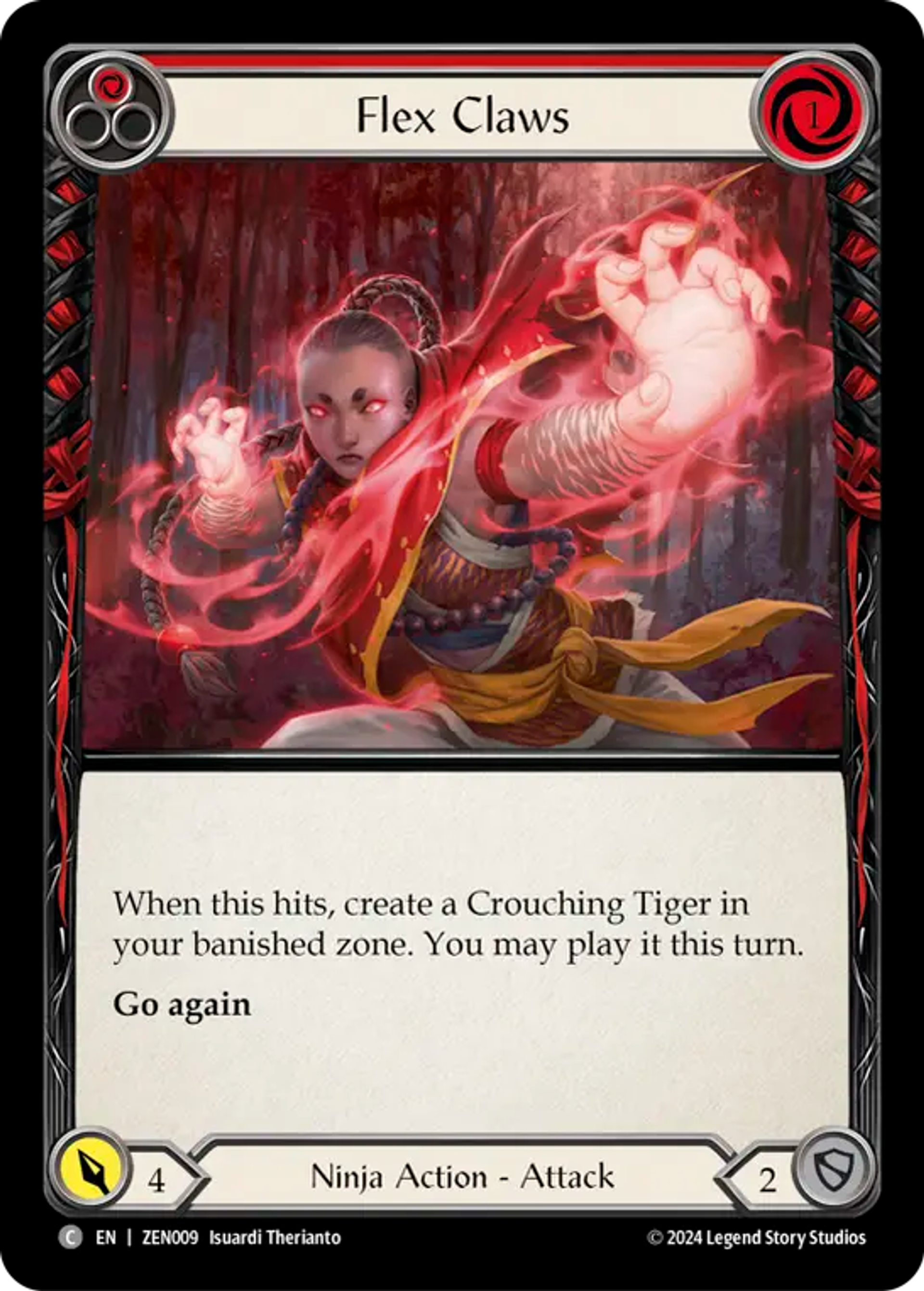 Flex Claws (Red) — Zen - Blitz Deck — Flesh and Blood