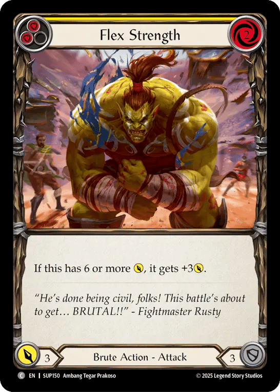 Flex Strength (Yellow) — Super Slam — Flesh and Blood