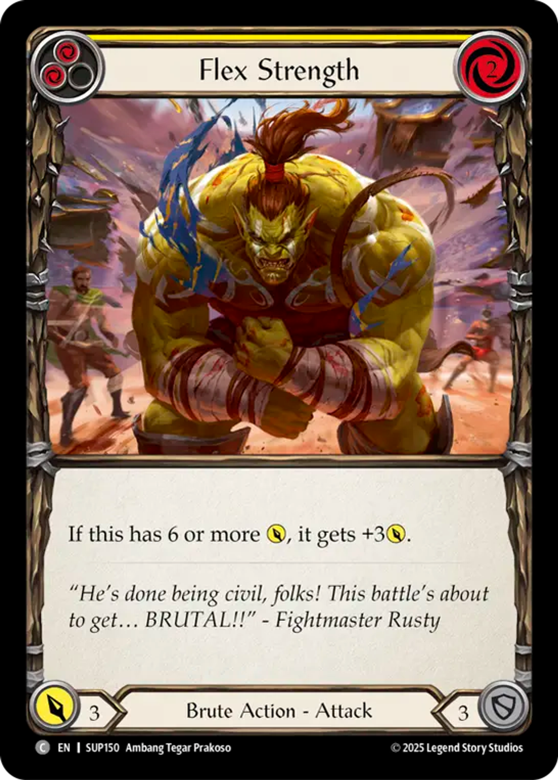Flex Strength (Yellow) — Super Slam — Flesh and Blood