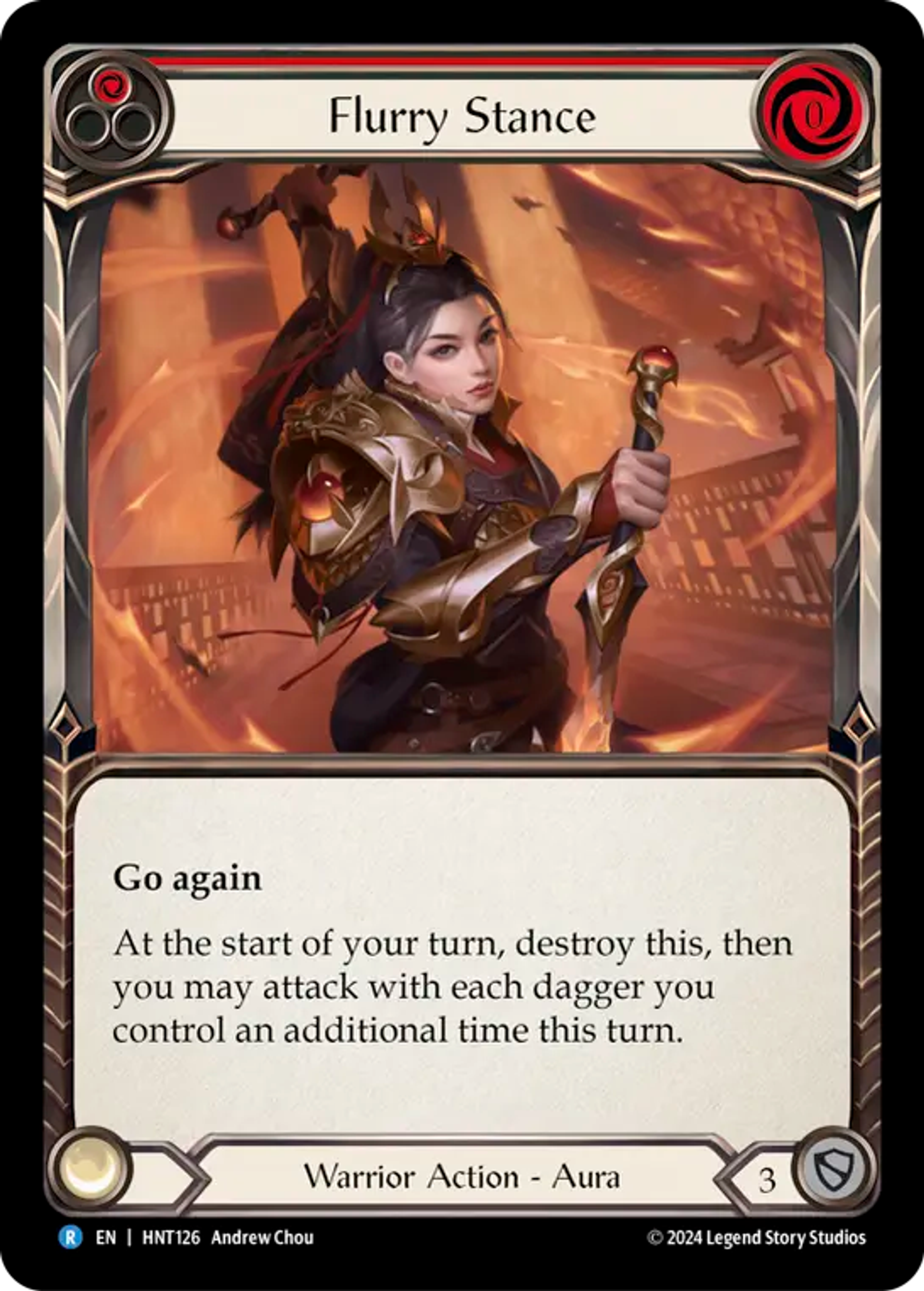 Flurry Stance (Red) — The Hunted — Flesh and Blood