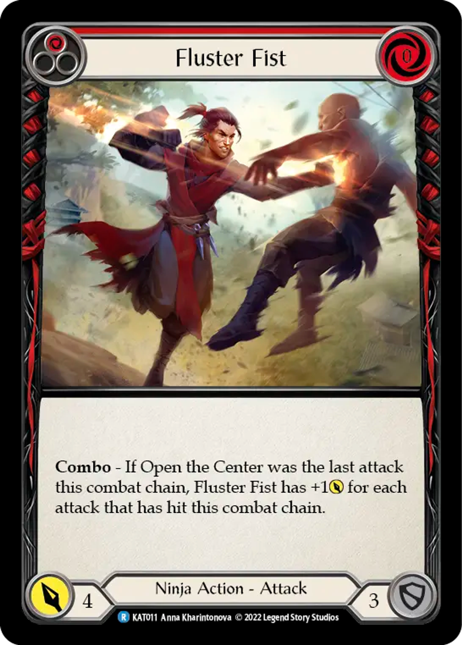 Fluster Fist (Red) — Katsu - Blitz Deck — Flesh and Blood