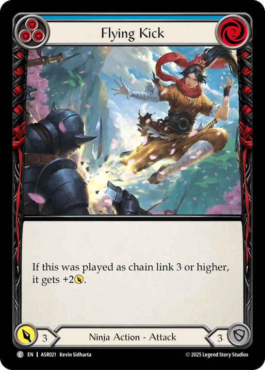Flying Kick (Blue) — Armory Deck - Ira, Scarlet Revenger — Flesh and Blood