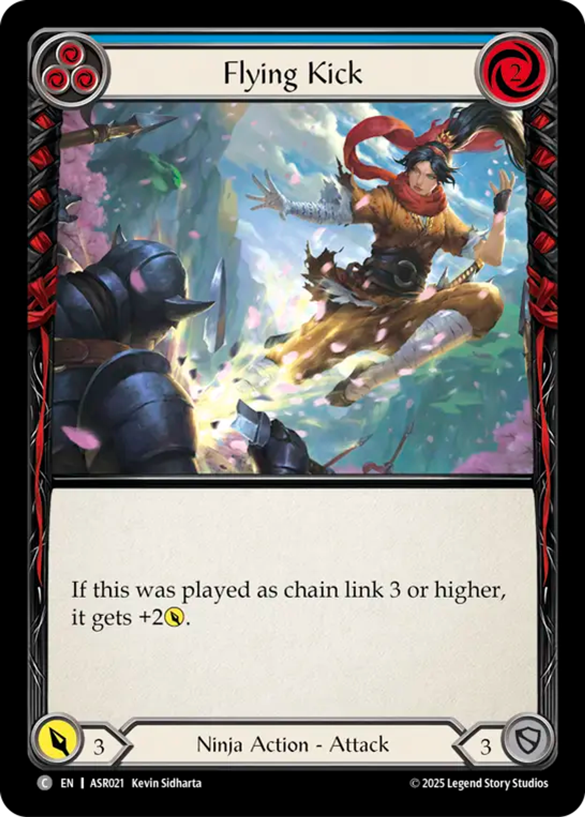 Flying Kick (Blue) — Armory Deck - Ira, Scarlet Revenger — Flesh and Blood