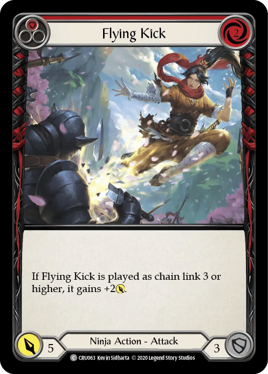 Flying Kick (Red) — Crucible of War — Flesh and Blood