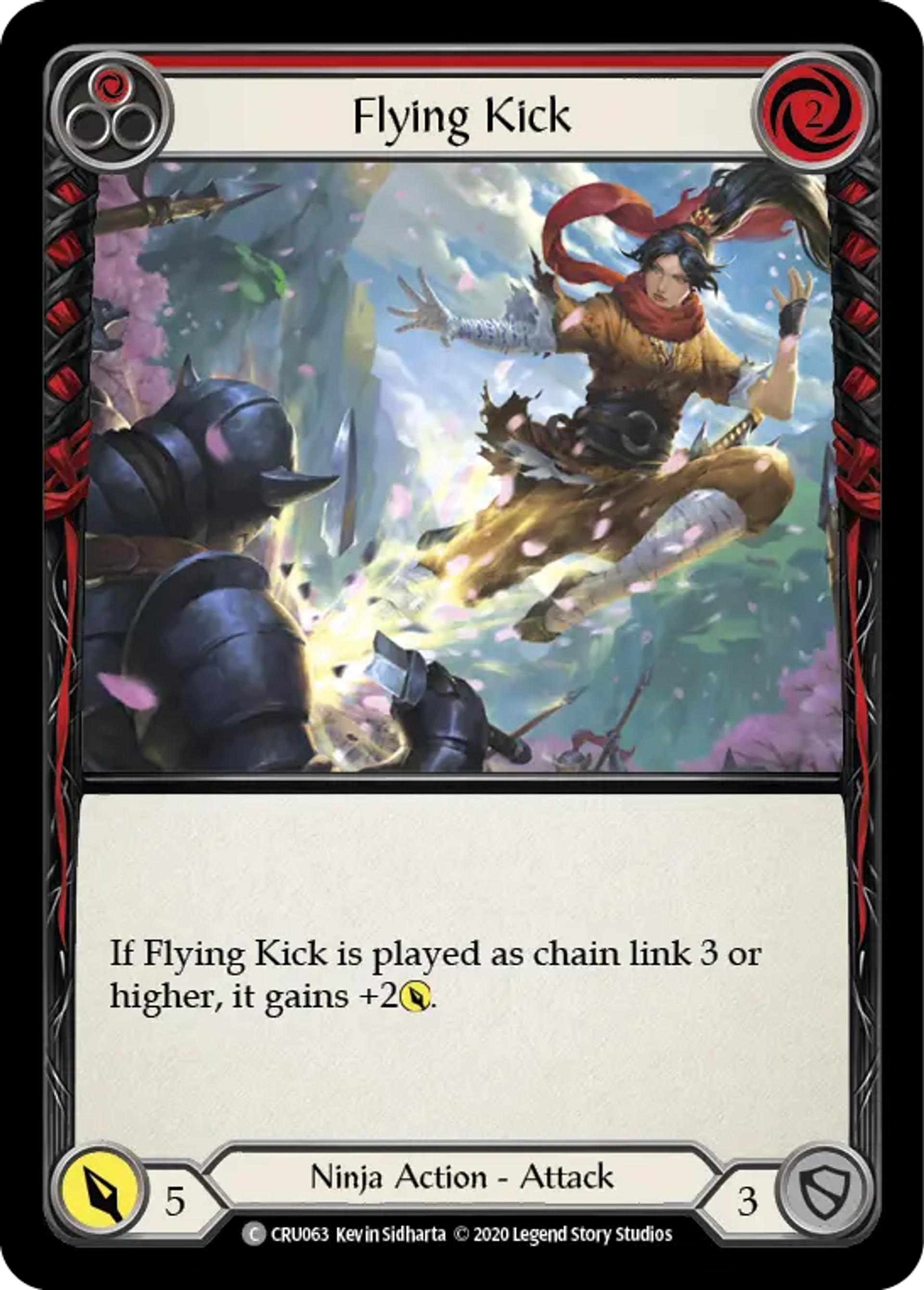 Flying Kick (Red) — Crucible of War — Flesh and Blood