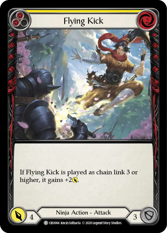 Flying Kick (Yellow) — Crucible of War — Flesh and Blood