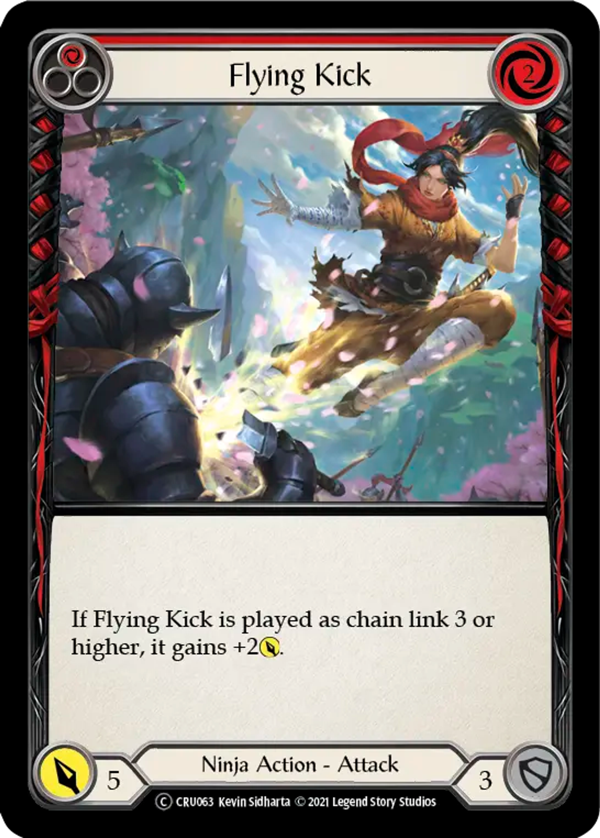 Flying Kick (Red) — Crucible of War - Unlimited — Flesh and Blood