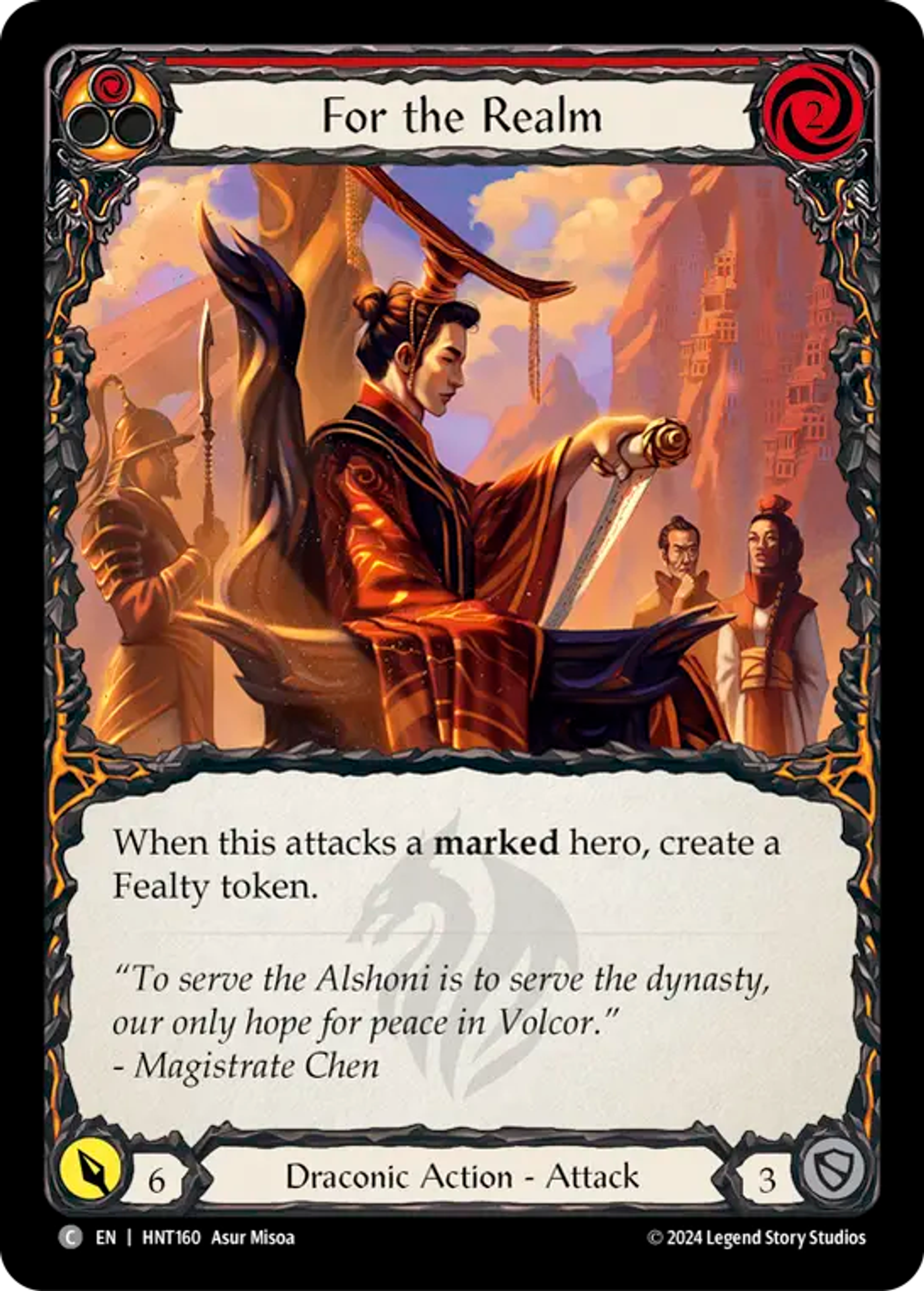 For the Realm (Red) — The Hunted — Flesh and Blood