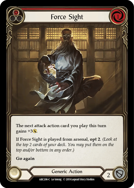 Force Sight (Red) — Arcane Rising — Flesh and Blood