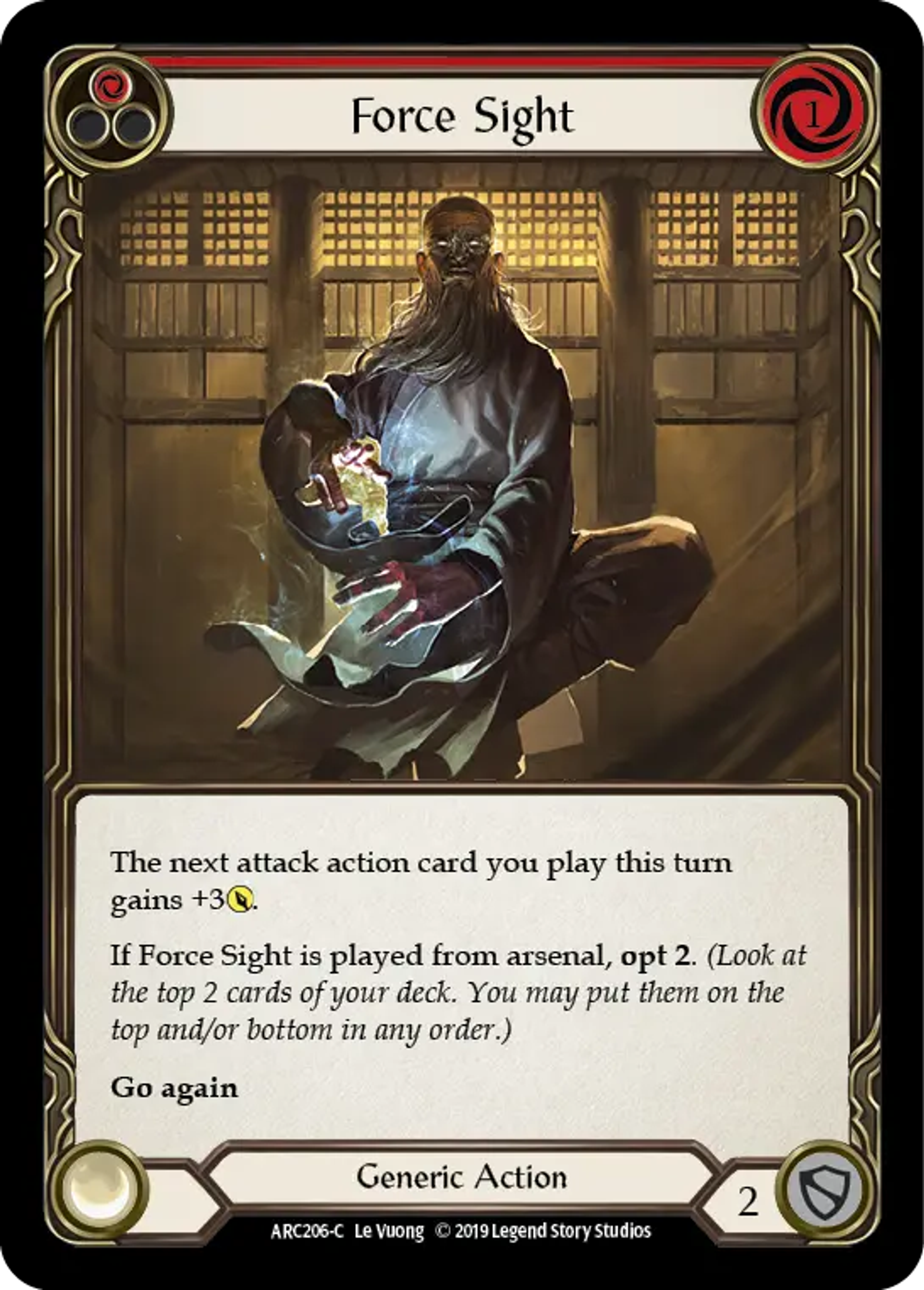 Force Sight (Red) — Arcane Rising — Flesh and Blood