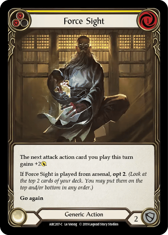 Force Sight (Yellow) — Arcane Rising — Flesh and Blood