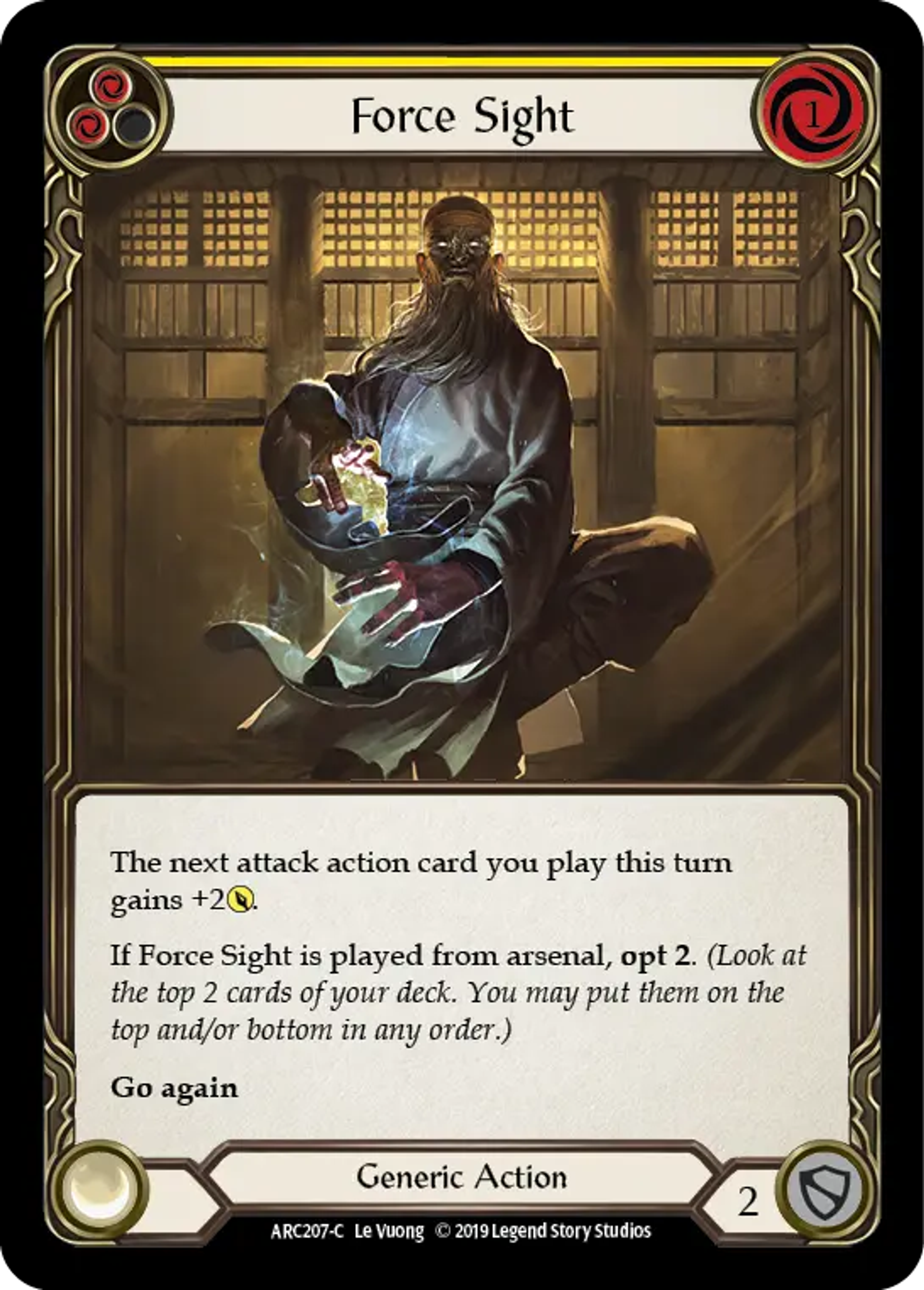 Force Sight (Yellow) — Arcane Rising — Flesh and Blood
