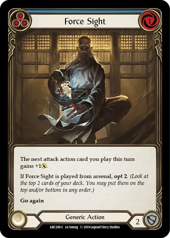 Force Sight (Blue) — Arcane Rising — Flesh and Blood