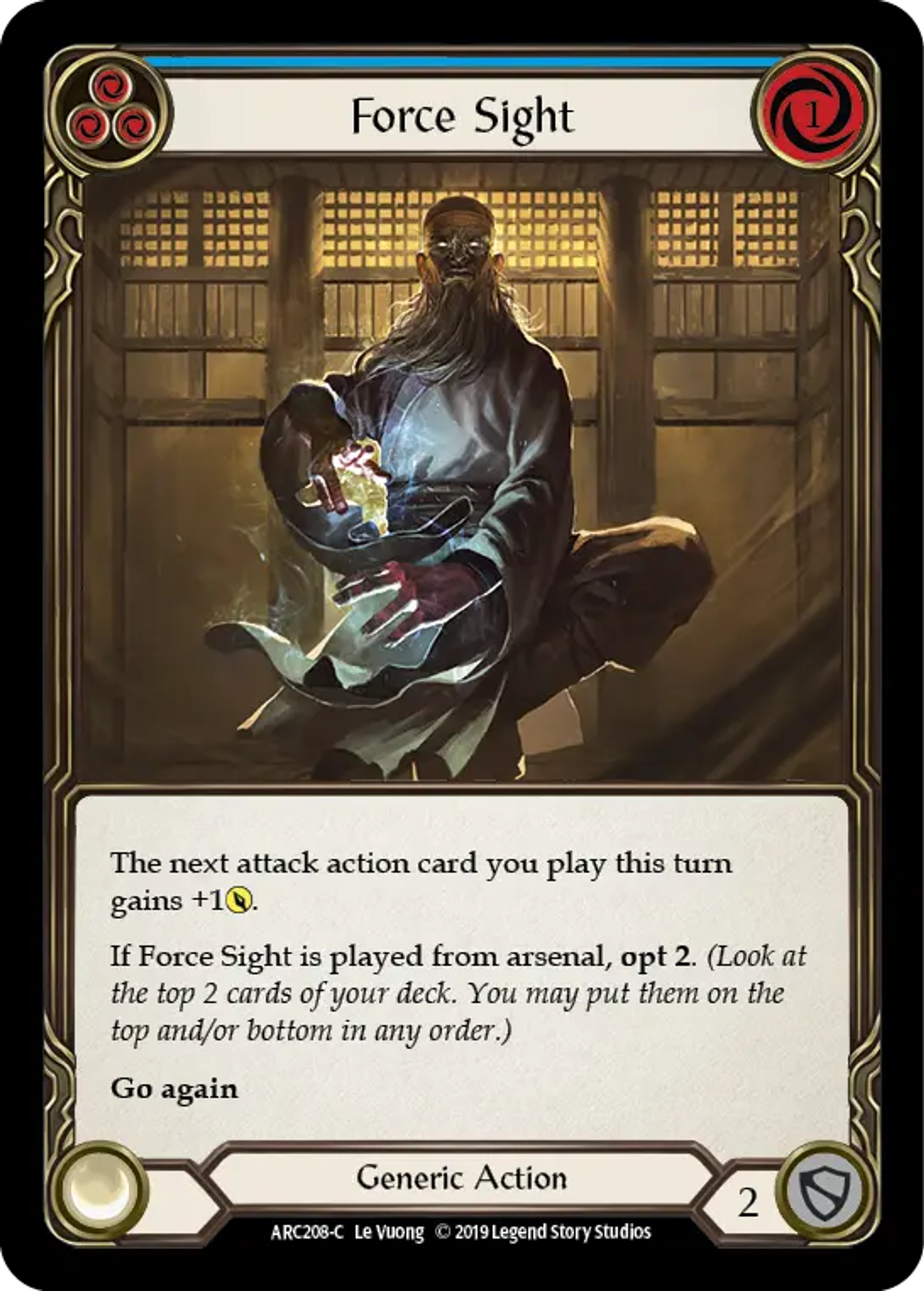 Force Sight (Blue) — Arcane Rising — Flesh and Blood