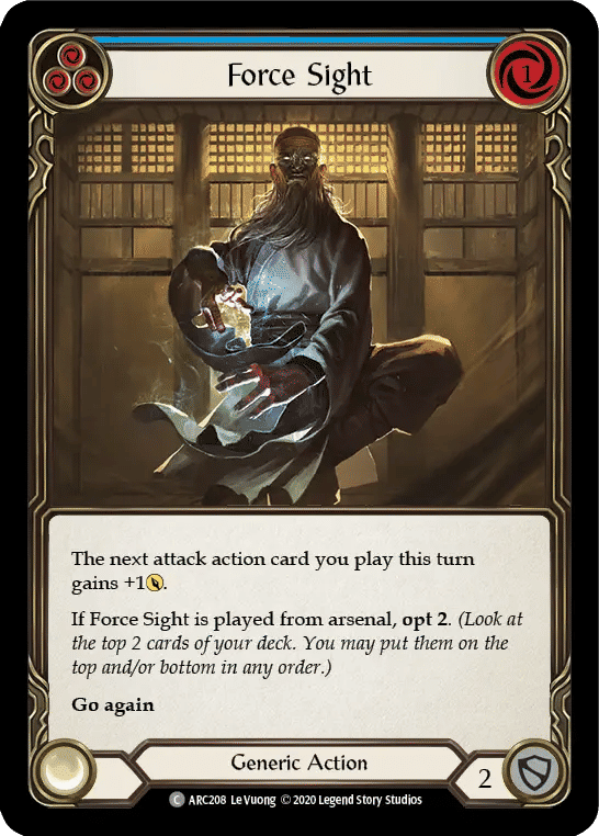 Force Sight (Blue) — Arcane Rising - Unlimited — Flesh and Blood