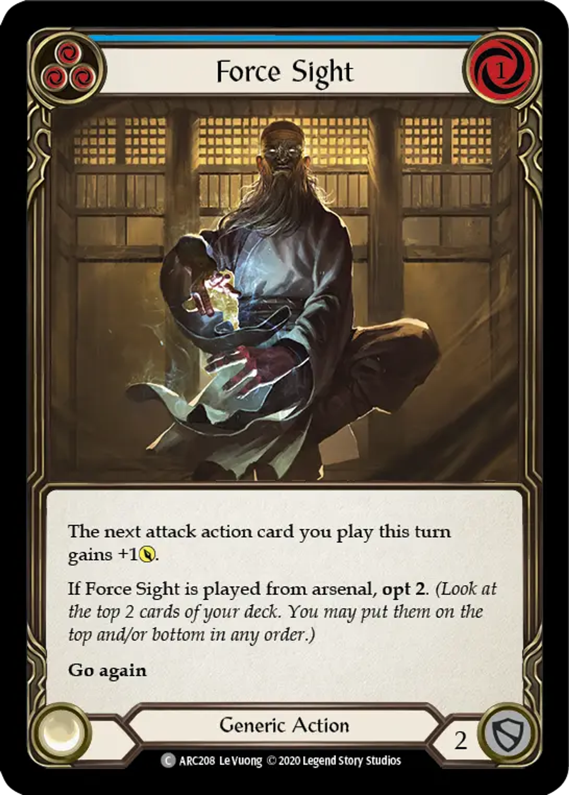 Force Sight (Blue) — Arcane Rising - Unlimited — Flesh and Blood
