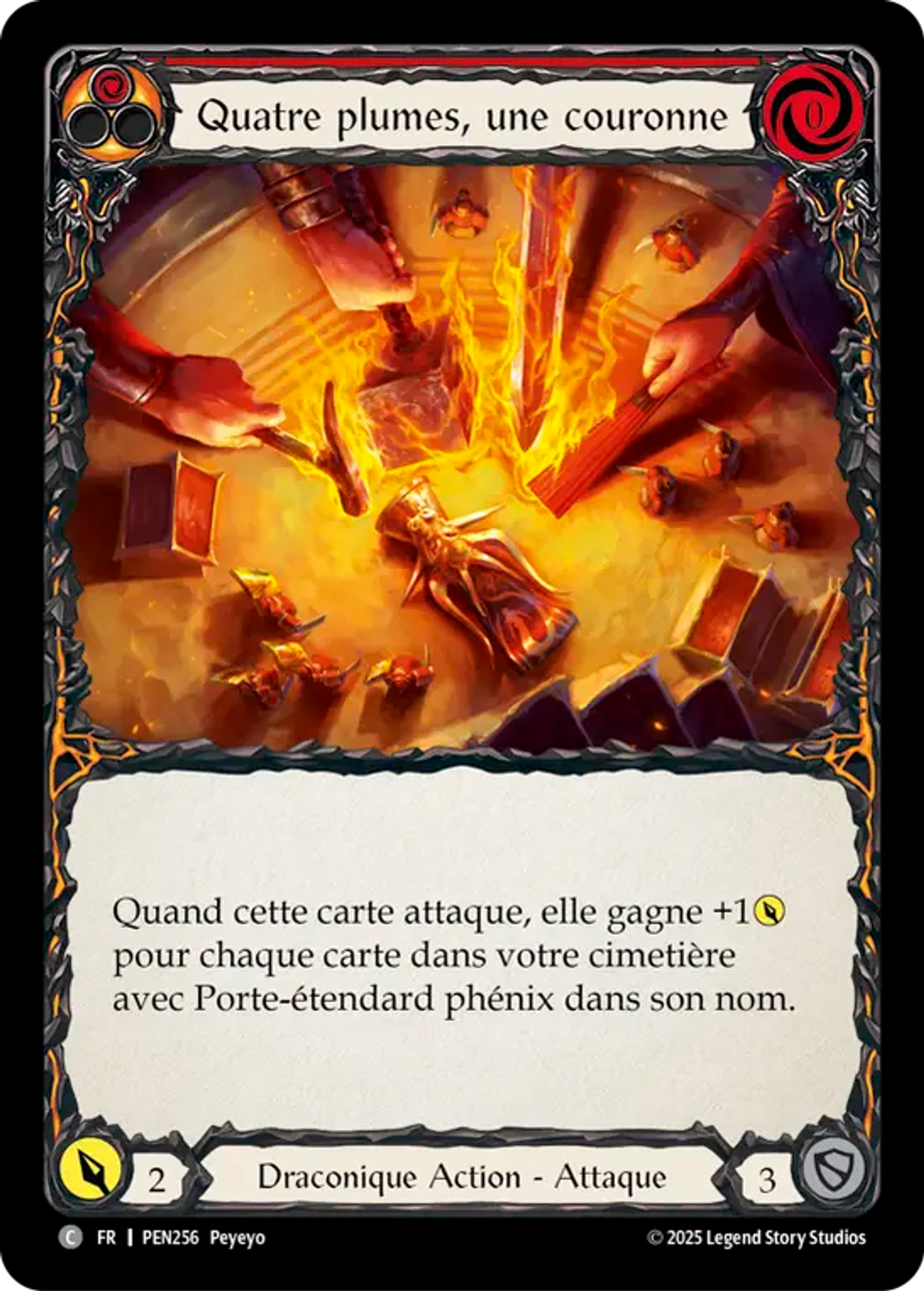 Four Feathers One Crown (Red) — Compendium of Rathe — Flesh and Blood