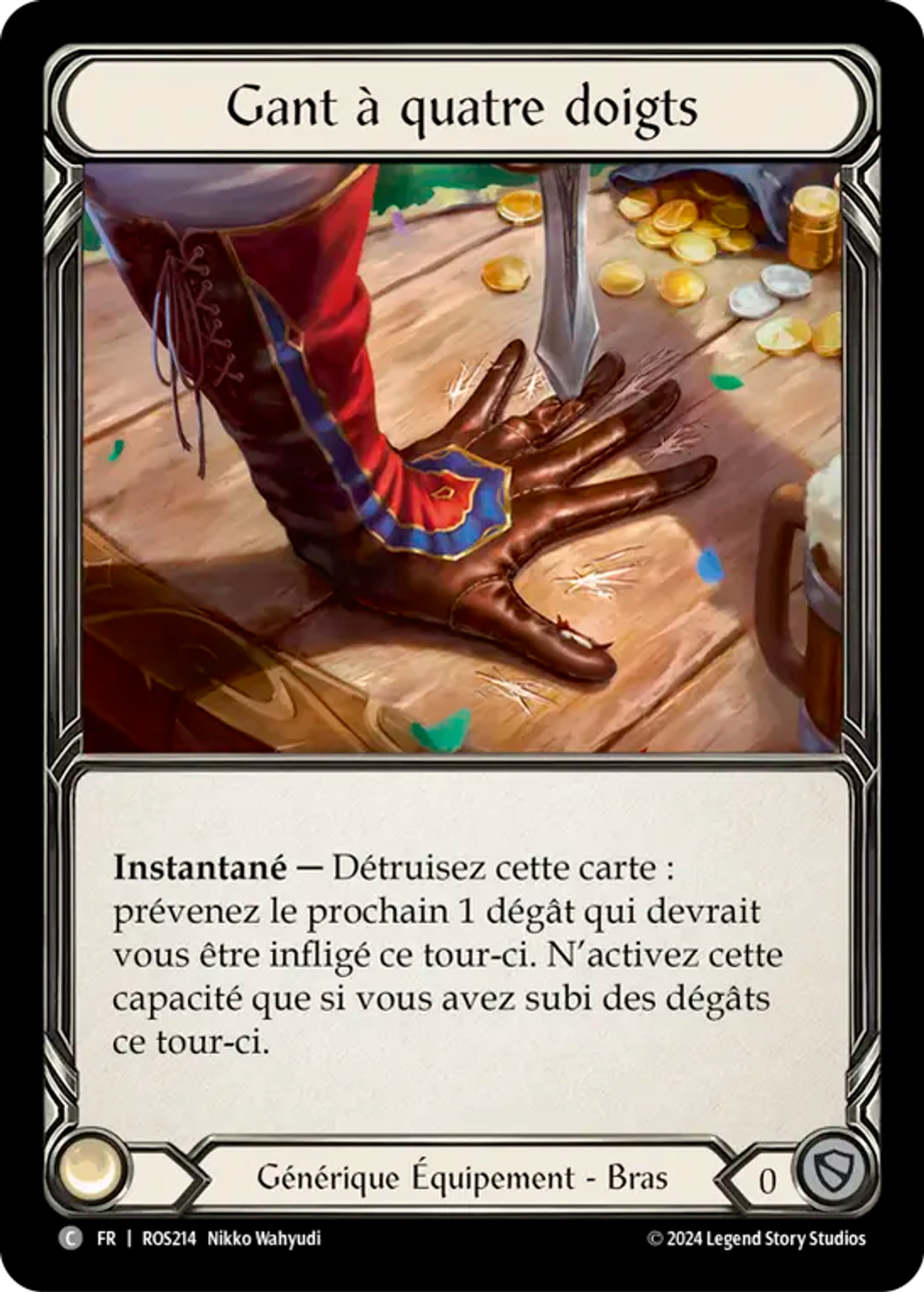 Gant à quatre doigts — Rosetta — Flesh and Blood