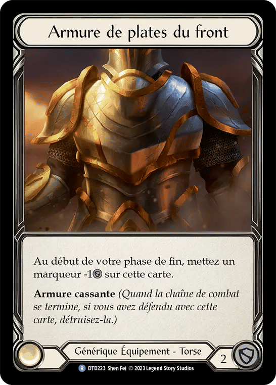 Armure de plates du front — Dusk till Dawn — Flesh and Blood