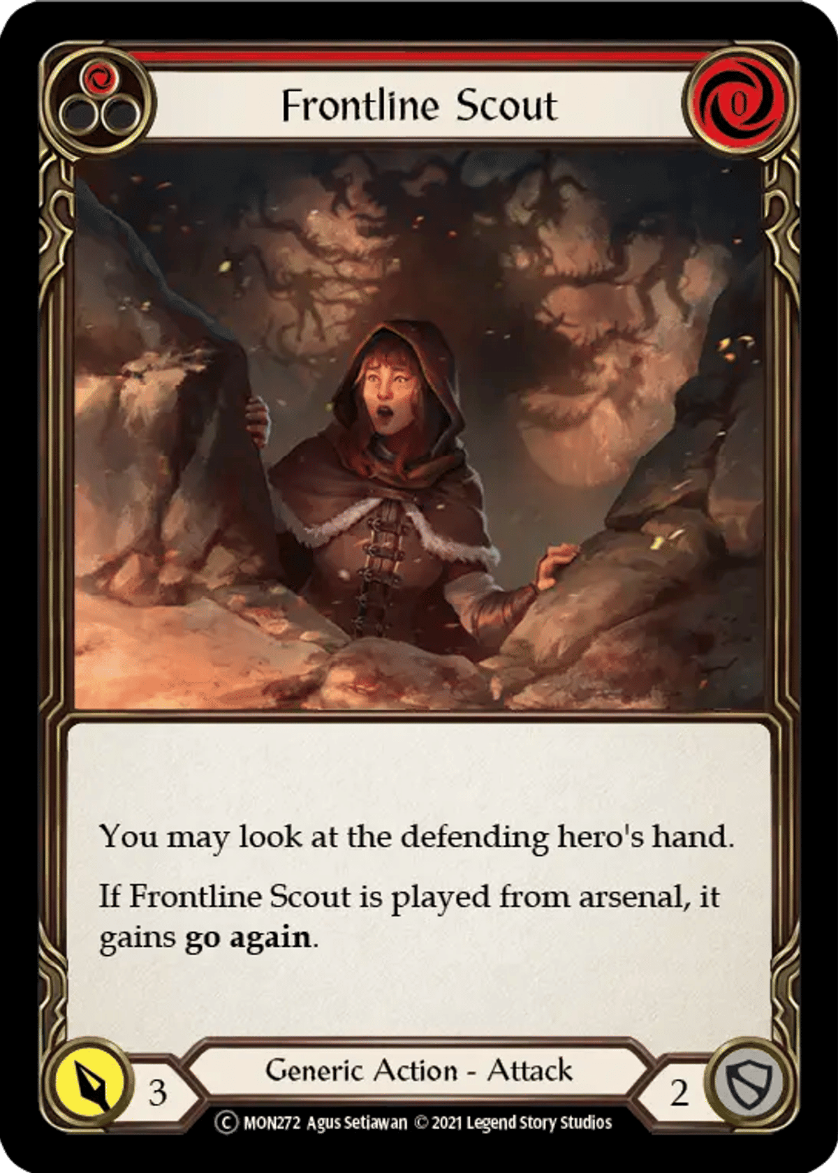 Frontline Scout (Red) from Monarch - Unlimited - Flesh and Blood