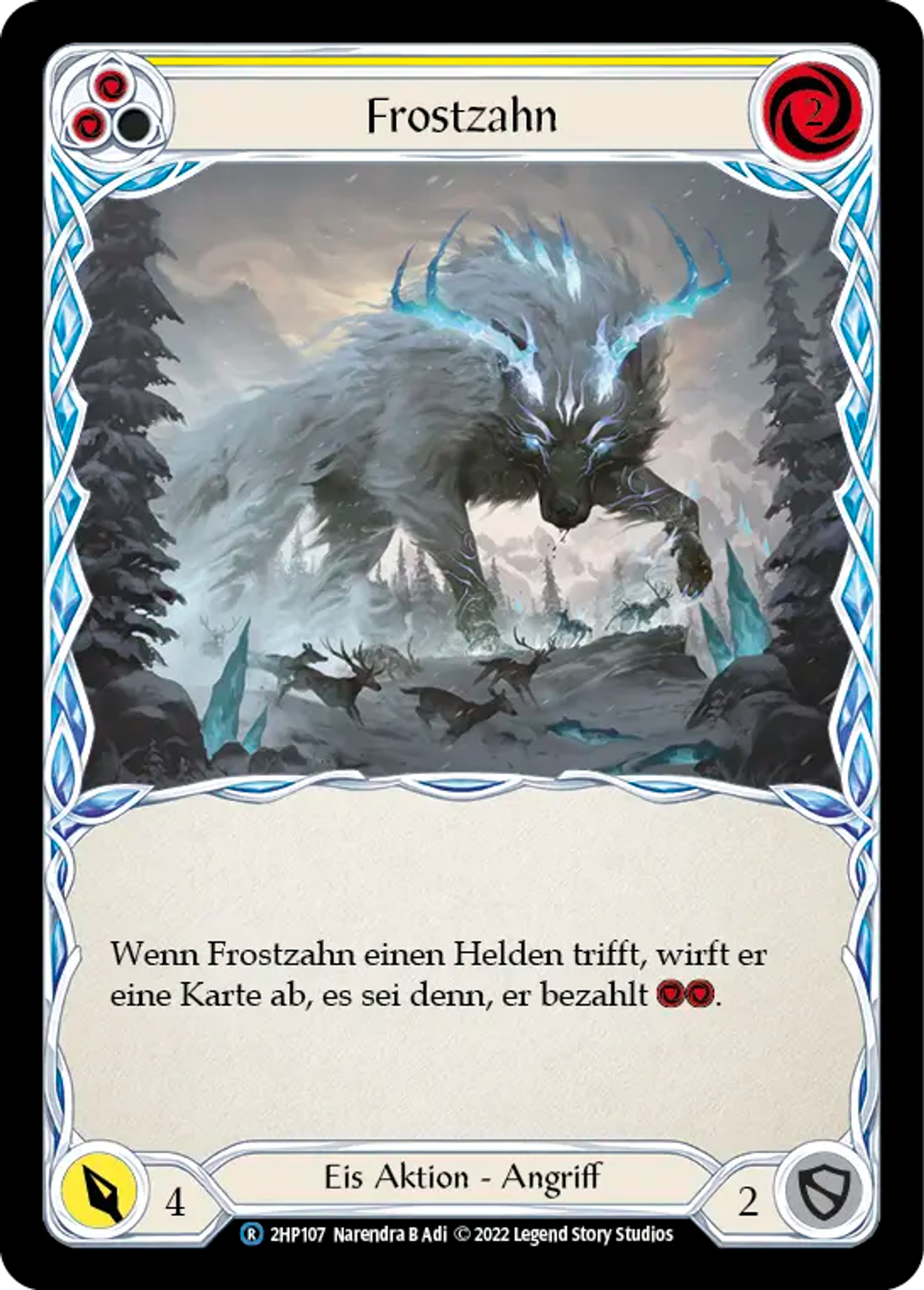 Frost Fang (Yellow) — History Pack 2 - Black Label — Flesh and Blood