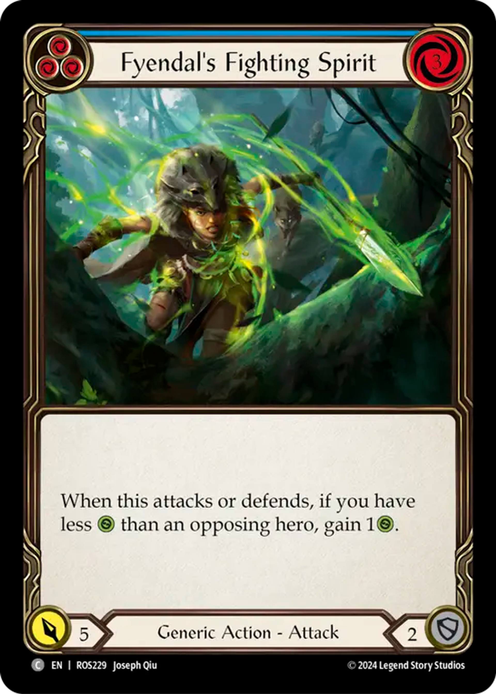 Fyendal's Fighting Spirit (Blue) — Rosetta — Flesh and Blood